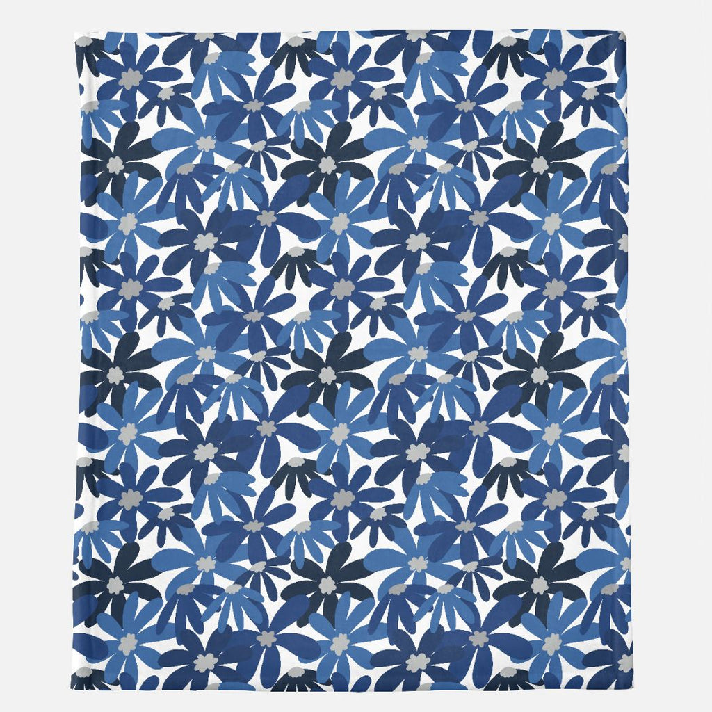 Blue Game Day Minky Blanket - 50" x 60" (Ships Directly)
