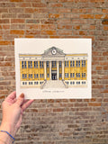 Limestone County Courthouse - 8x10in Art Print Unframed