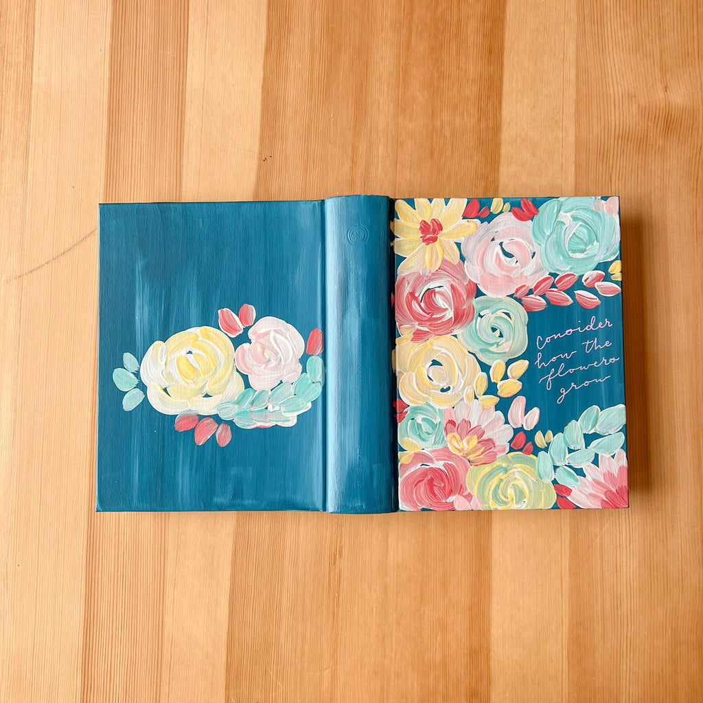 Bright Flowers Hand-Painted ESV Journaling Bible