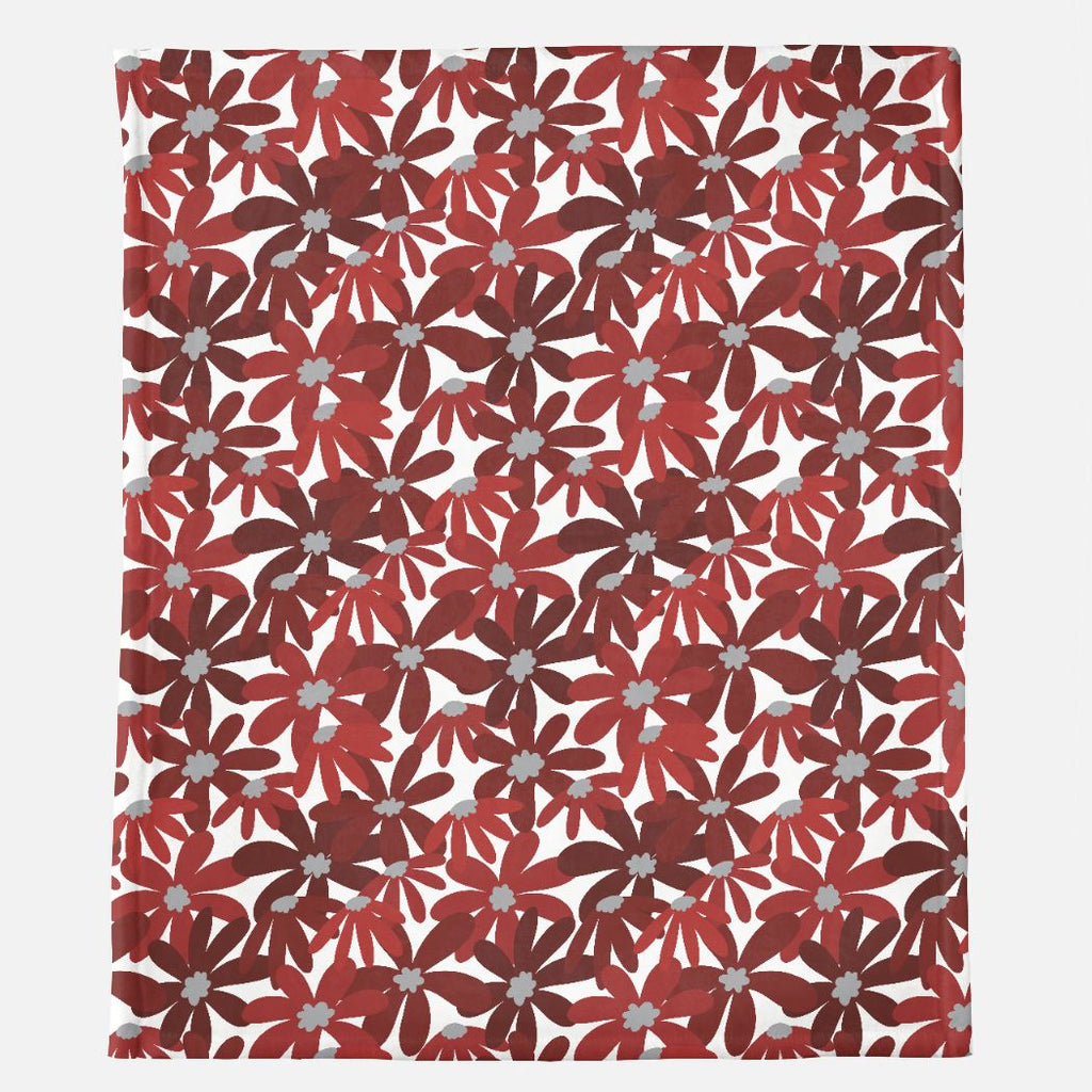 Red & White Game Day Minky Blanket - 50" x 60" (Ships Directly)