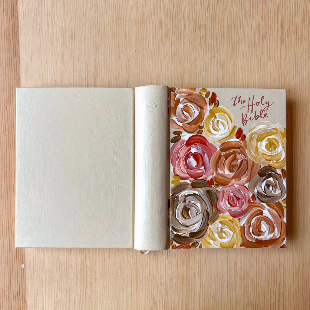 Fall Flowers Hand-Painted ESV Journaling Bible