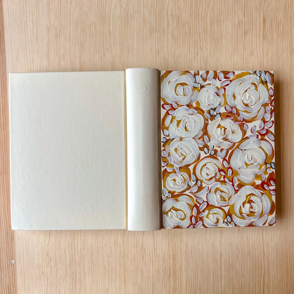 Neutral Fall Flowers Hand-Painted ESV Journaling Bible