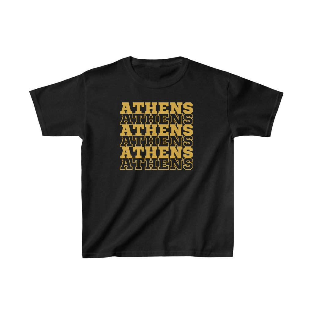 Youth Athens Stacked Graphic T-Shirt