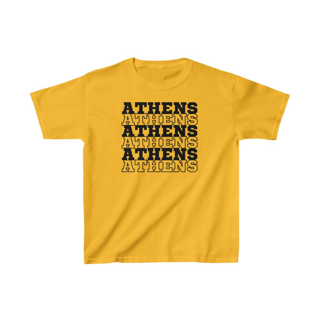 Youth Athens Stacked Graphic T-Shirt