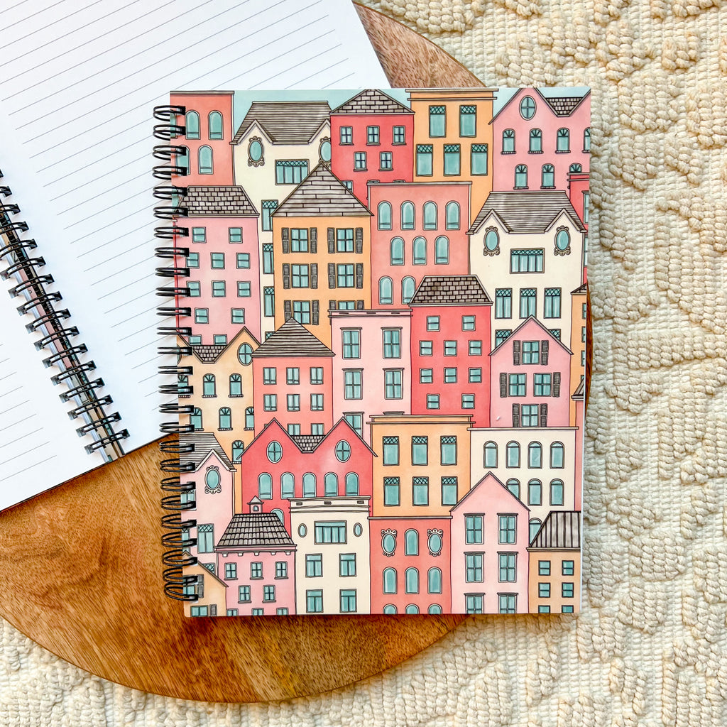 Houses Spiral Lined Notebook