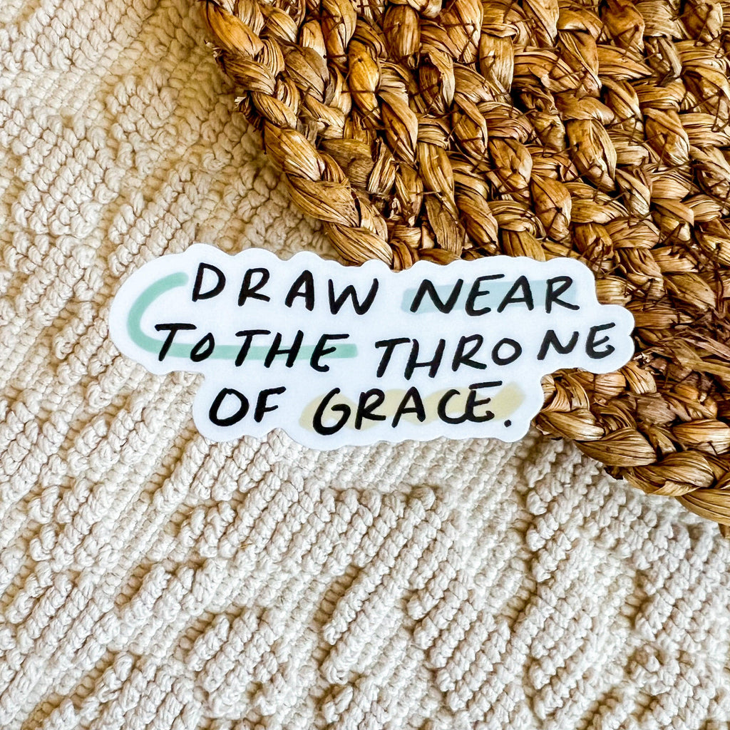 Draw Near to the Throne of Grace Sticker