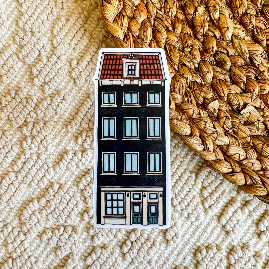 Blue Brick House Sticker