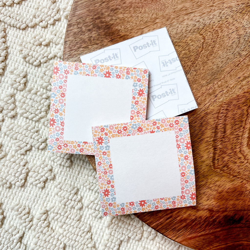 Pastel Floral Post-It® Notes