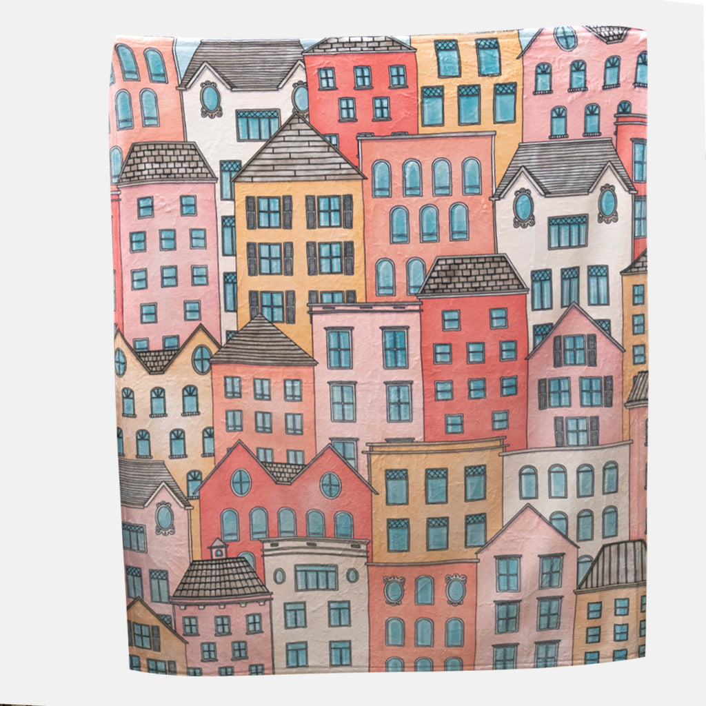 Houses Blanket - 50" x 60"