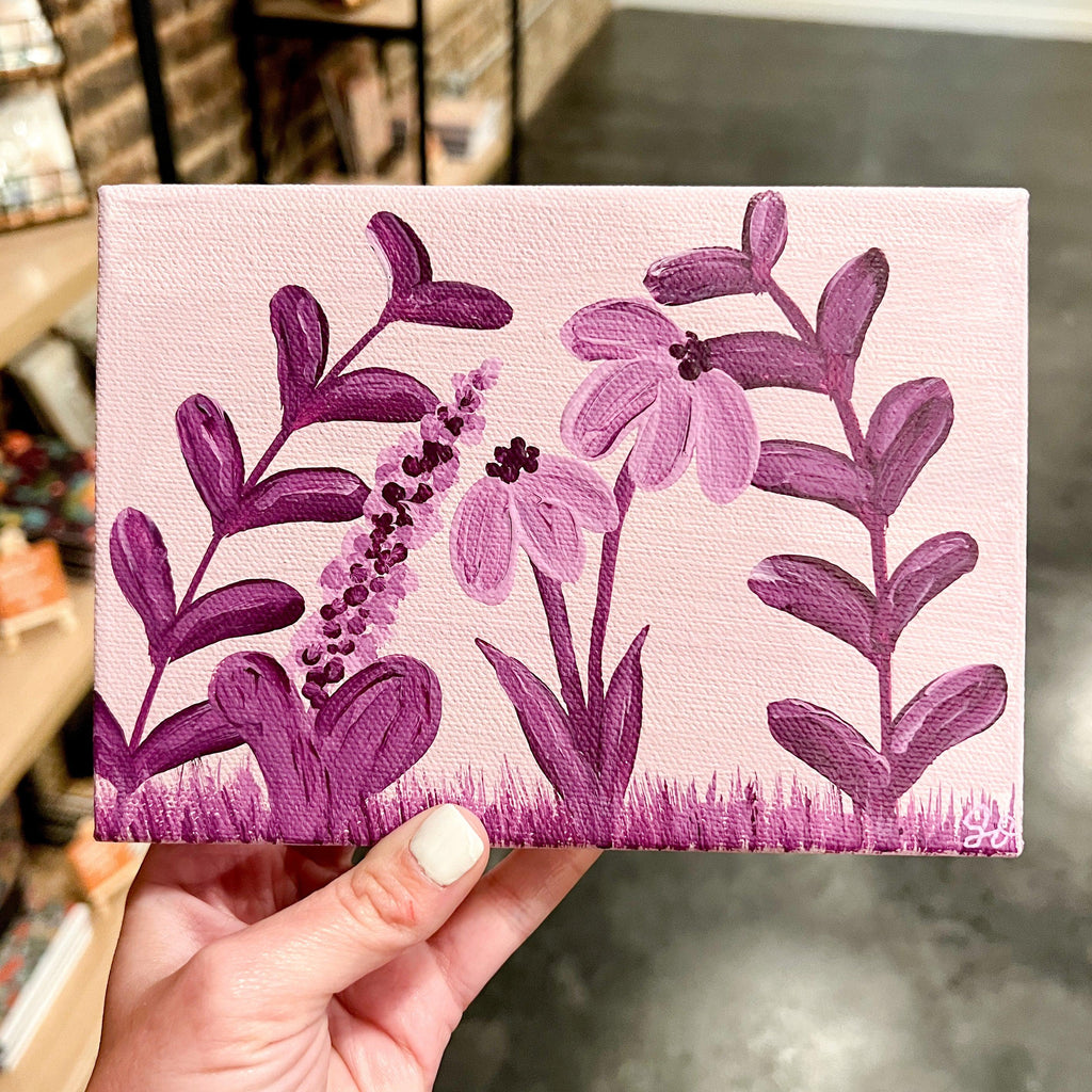 Purple Floral Painting