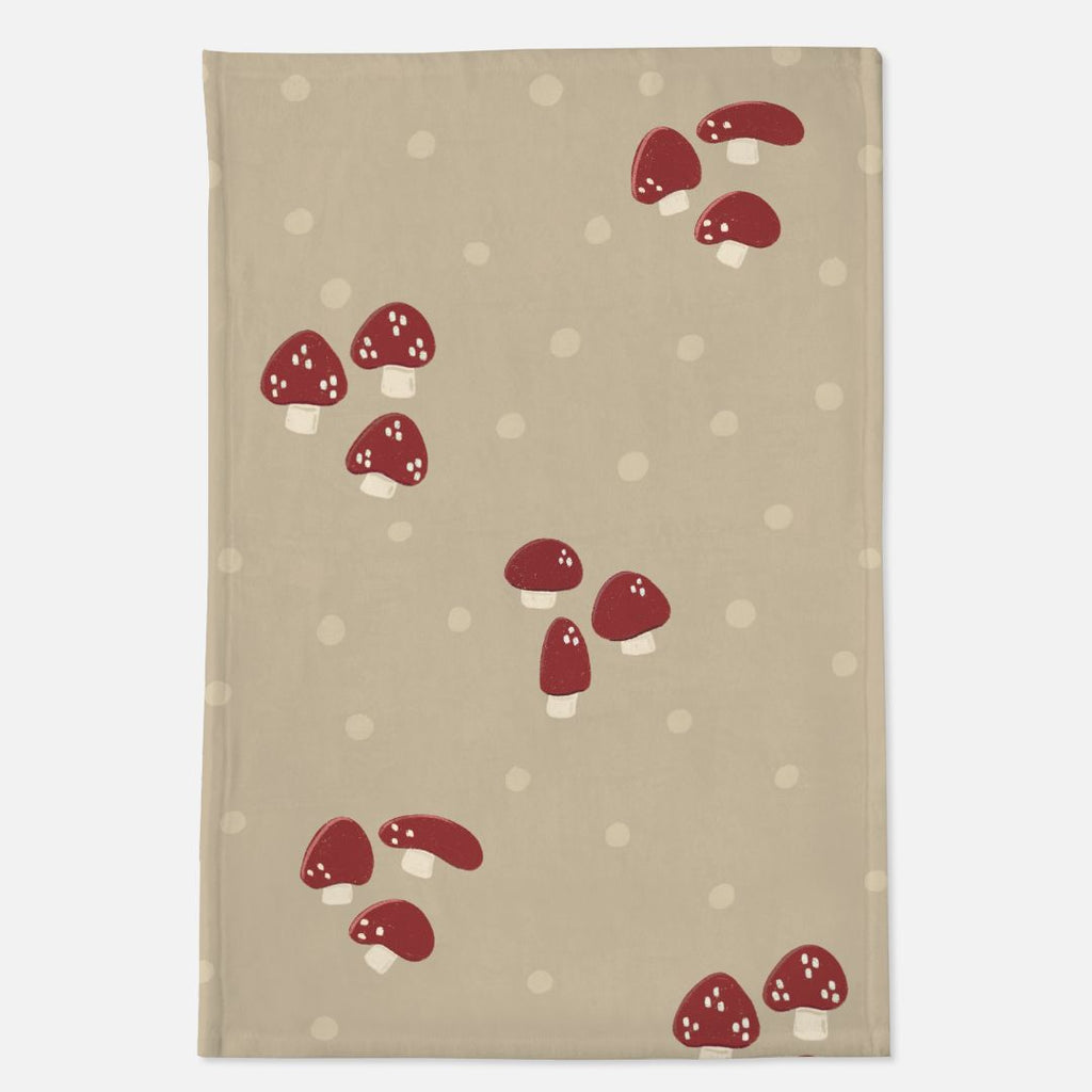 Red Mushroom Minky Blanket - 40" x 60"