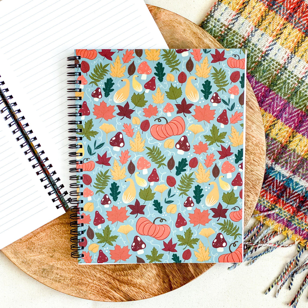 Fall Spiral Lined Notebook