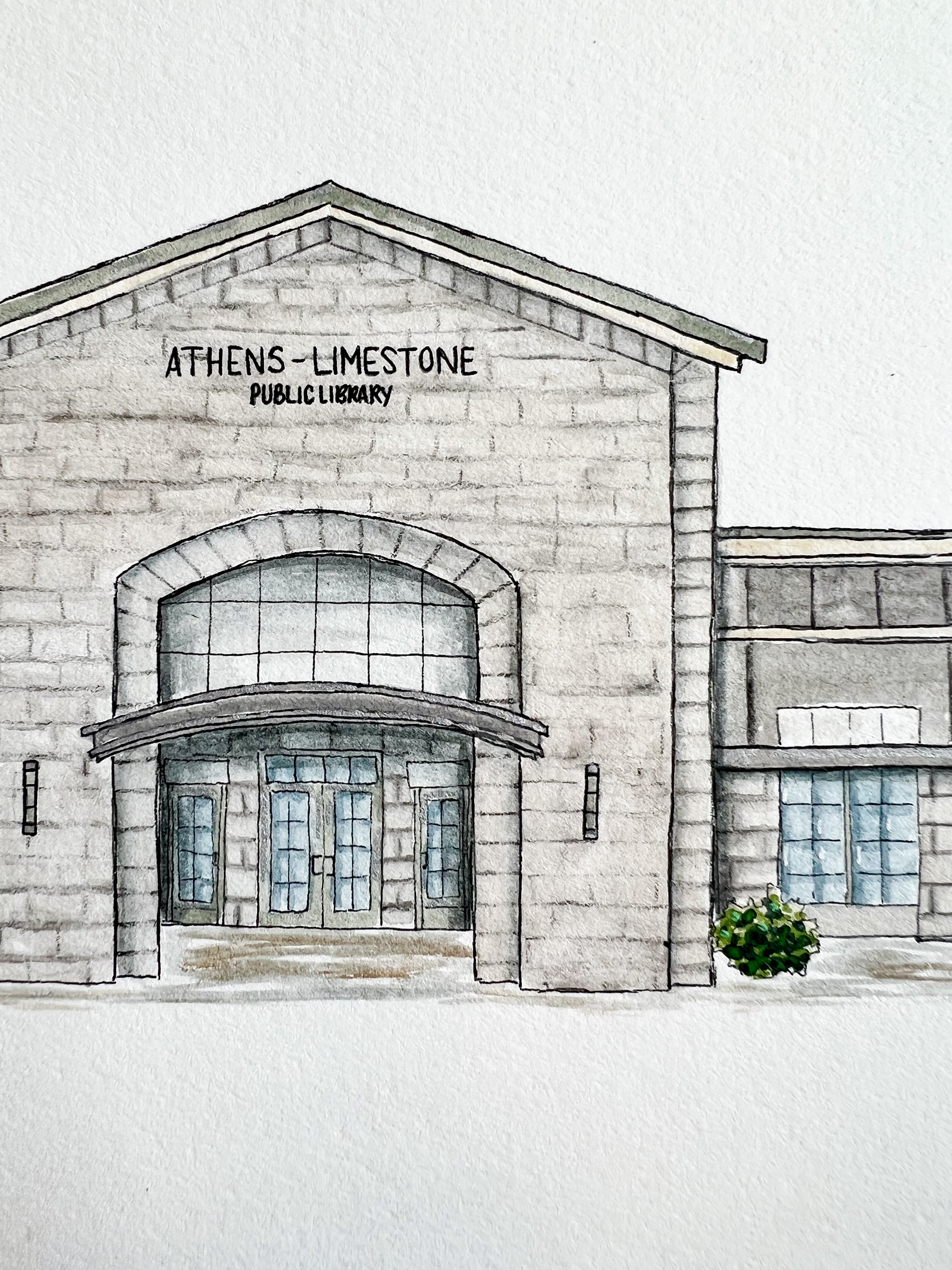 Commercial Watercolor Portrait + Digitization - Unframed